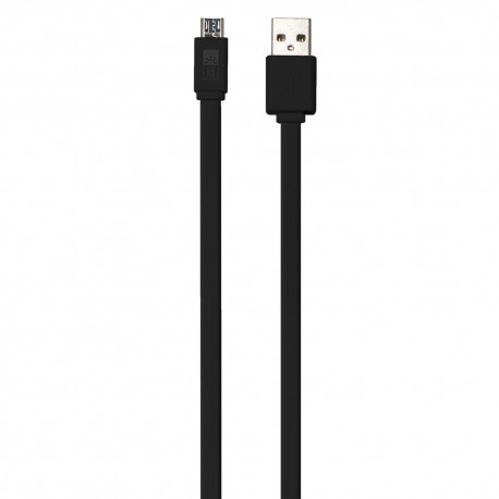 Cable Micro USB 3Ft Case Logic Flat Negro - Envío Gratuito