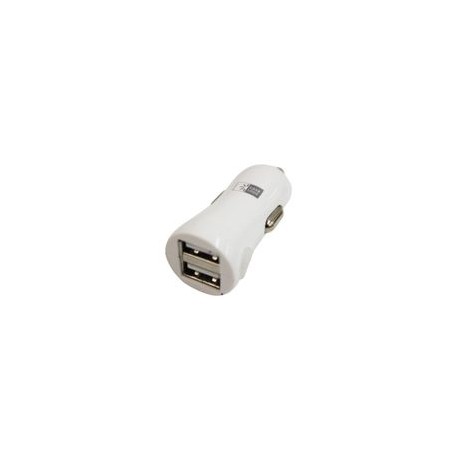 Adaptador Auto Case Logic 2.1AMP Doble USB Blanco - Envío Gratuito