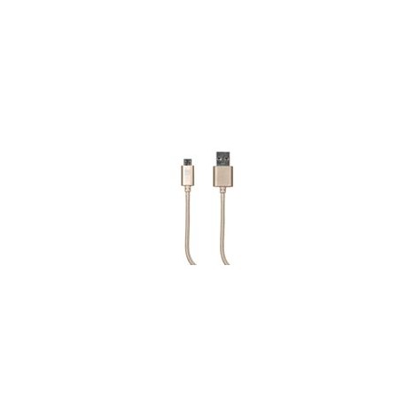 Cable Micro USB Case Logic 3Ft Cuerda Dorado - Envío Gratuito