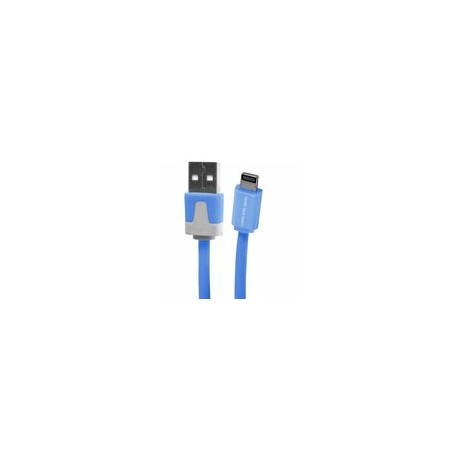 Cable Lightning 3.2 USB Flat Azul - Envío Gratuito