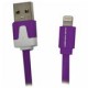 Cable Lightning 2.2 USB Flat Morado - Envío Gratuito