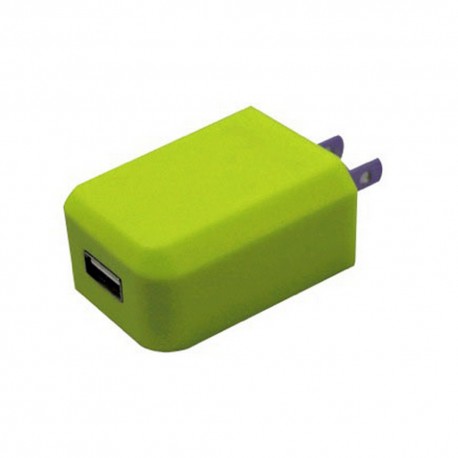 Cargador AC mini USB Verde 1 amp - Envío Gratuito