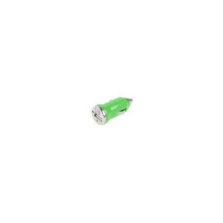 Cargador Auto Mini USB 1AMP Verde - Envío Gratuito