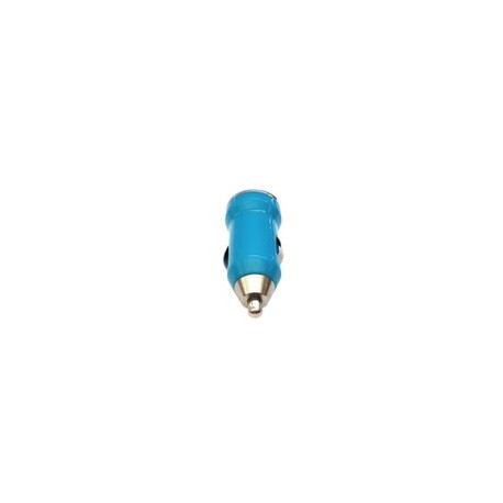 Cargador Auto Mini USB 1AMP Azul - Envío Gratuito