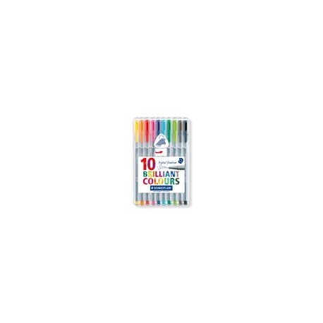 ROTULADOR STEADTLER 10P 0.3 - Rotulador Staedtler Triplus Fineliner 0.3mm 10 Piezas - Envío Gratuito