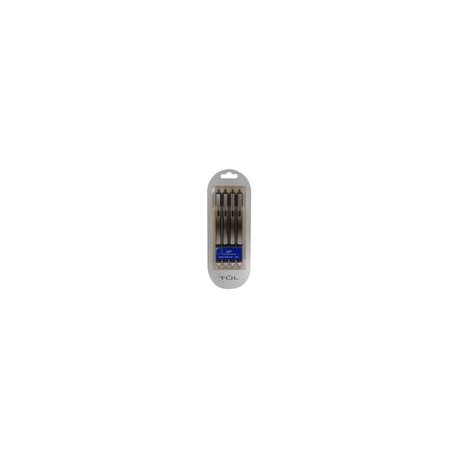 BOLIGRAFO GEL FIN AZUL 4P TUL - Bolígrafo Tul Gel Fino Azul 4 Piezas - Envío Gratuito