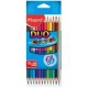 Lapices de Colores Colro Peps Duo 12 piezas con 24 colores - Envío Gratuito