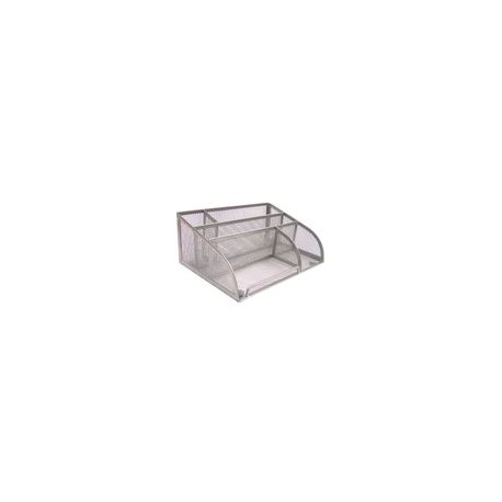 ORGANIZADOR MULTISECCION D/ESCRIT PLATA MALLA 25.5X18X10.5CM - Envío Gratuito