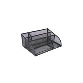 Organizador Multiseccion d/Escrit Negro Malla 25.5x18x10.5cm - Envío Gratuito