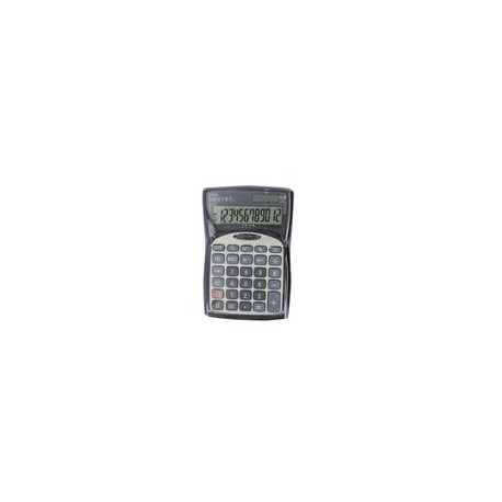 Calculadora Sentry Escritorio 12D con Reloj Negra - Envío Gratuito