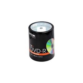 DVD-R TDK 4.7GB 16X 100pk - Envío Gratuito