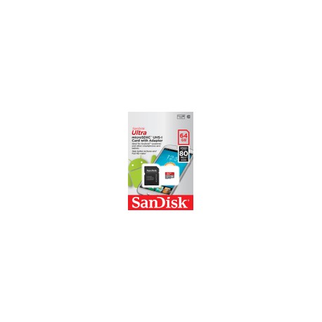 Micro SD Sandisk 64GB Clase 10 Ultra - Envío Gratuito